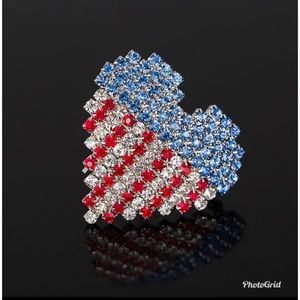 Silver Plated heart Shape Austria Crystal Pendent